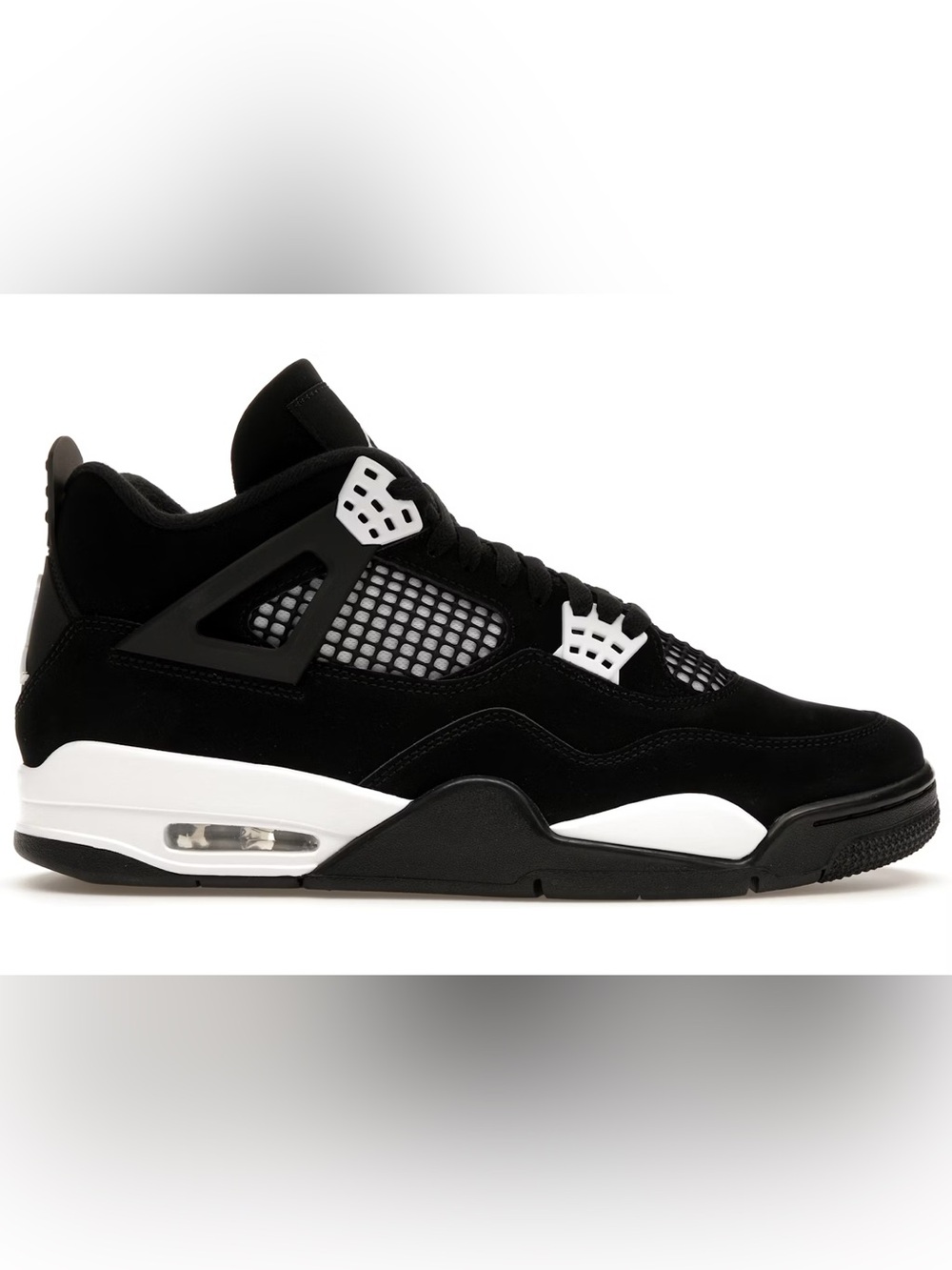 Air Jordan 4 Retro White Thunder GS Size 5Y Black Yellow Nike Sneakers